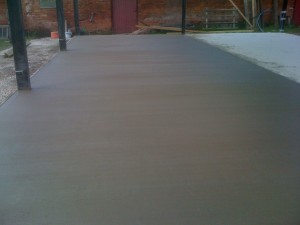 Finished Agricultural Concrete Shed Floor