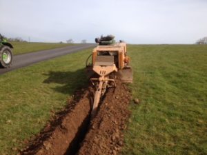 Installation of water pipes