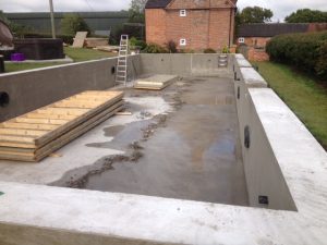 Cast Concrete Pool Derbyshire